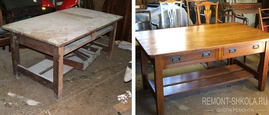Восстановление стола